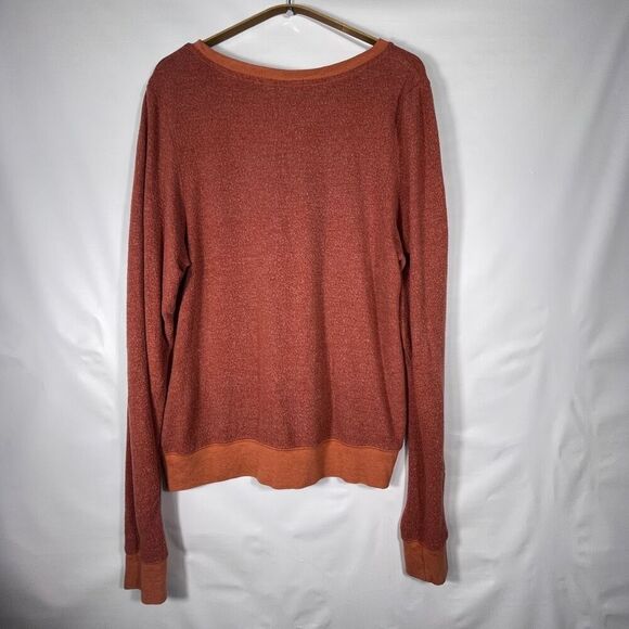 Wildfox Red Tan Wild & Free Baggy Beach Jumper Pullover Sweatshirt Small - Picture 6 of 7